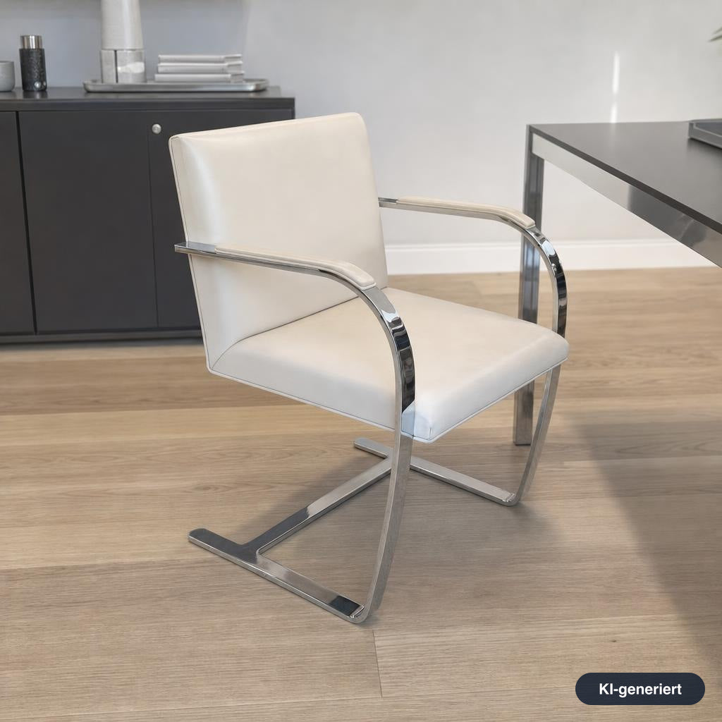 Walter Knoll Brno Lederstuhl creme