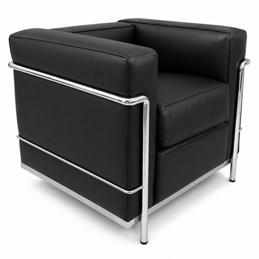 Cassina LC2 Sessel Leder schwarz