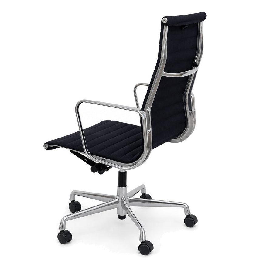Vitra EA 119 Hopsak schwarz (Alu poliert)