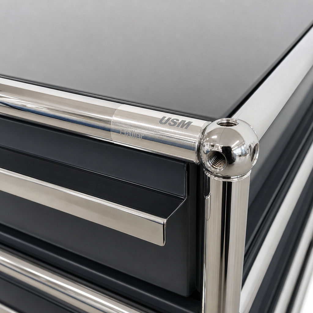 USM Haller Rollcontainer 3 Schubladen anthrazit