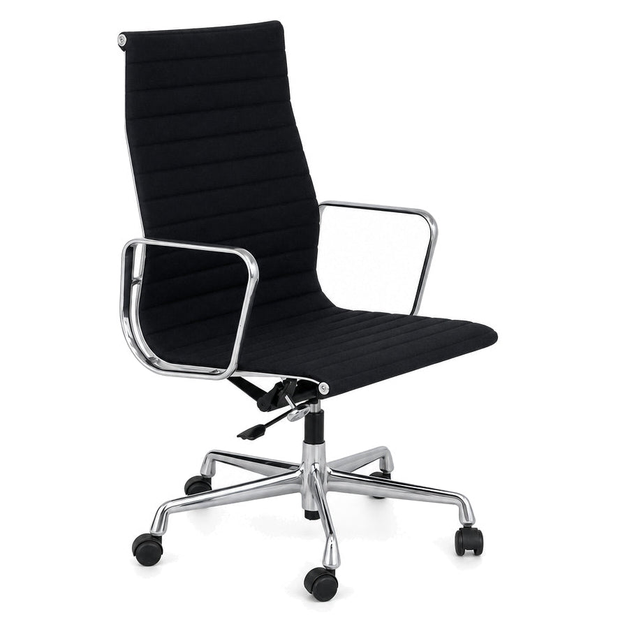 Vitra EA 119 Hopsak schwarz (Alu poliert)