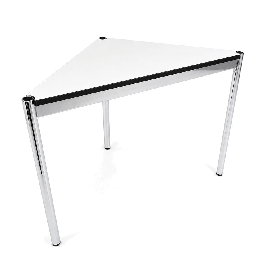 USM Haller Tisch Dreieck 75/75cm perlgrau/weiß