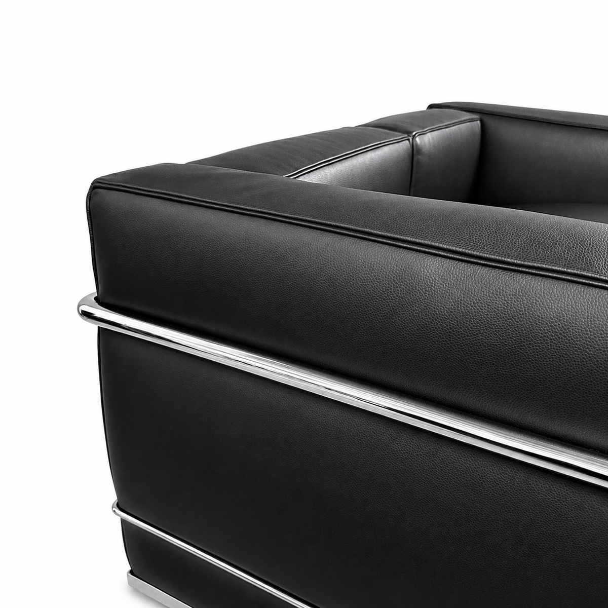 Cassina LC2 2-Sitzer Leder schwarz