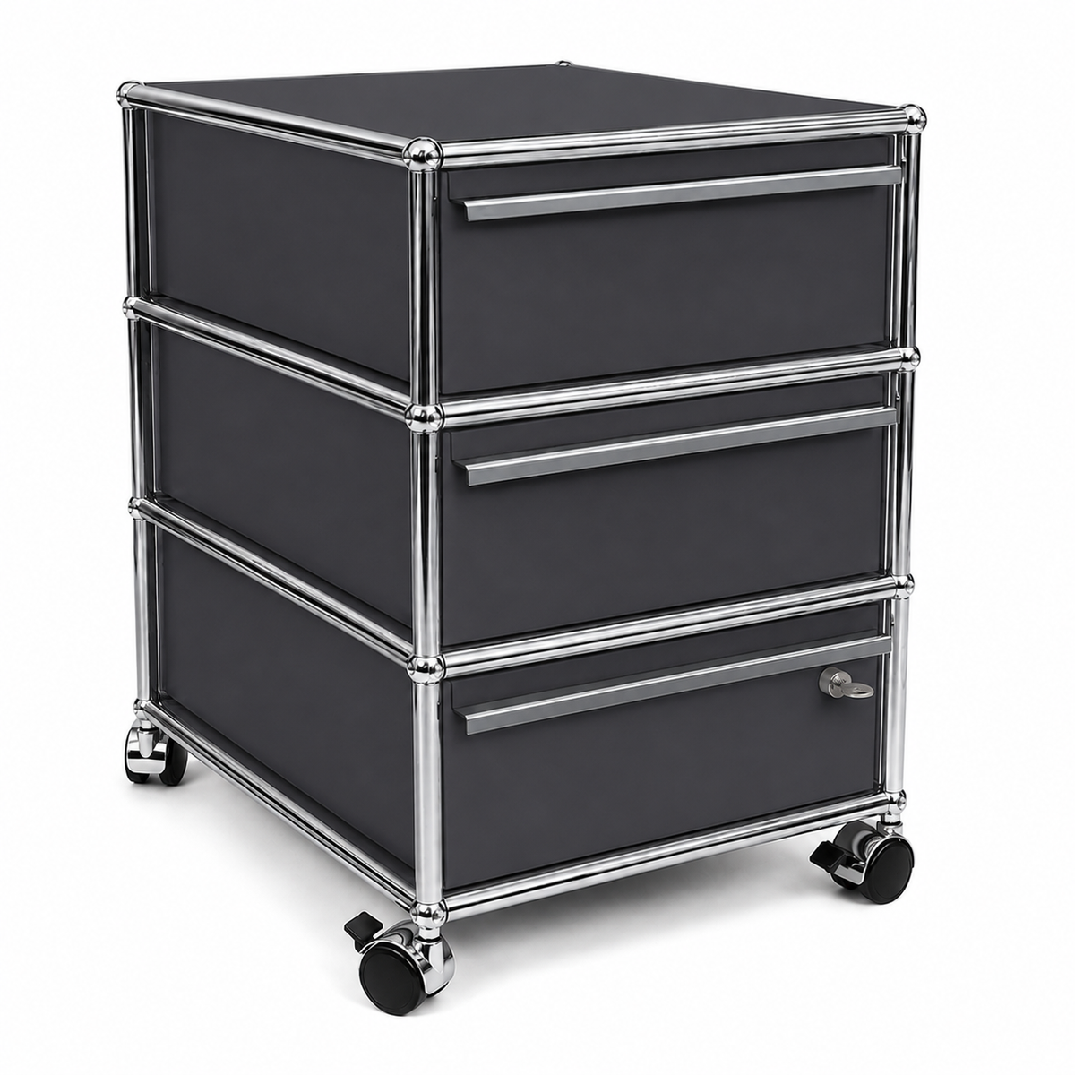 USM Haller Rollcontainer Anthrazitgrau