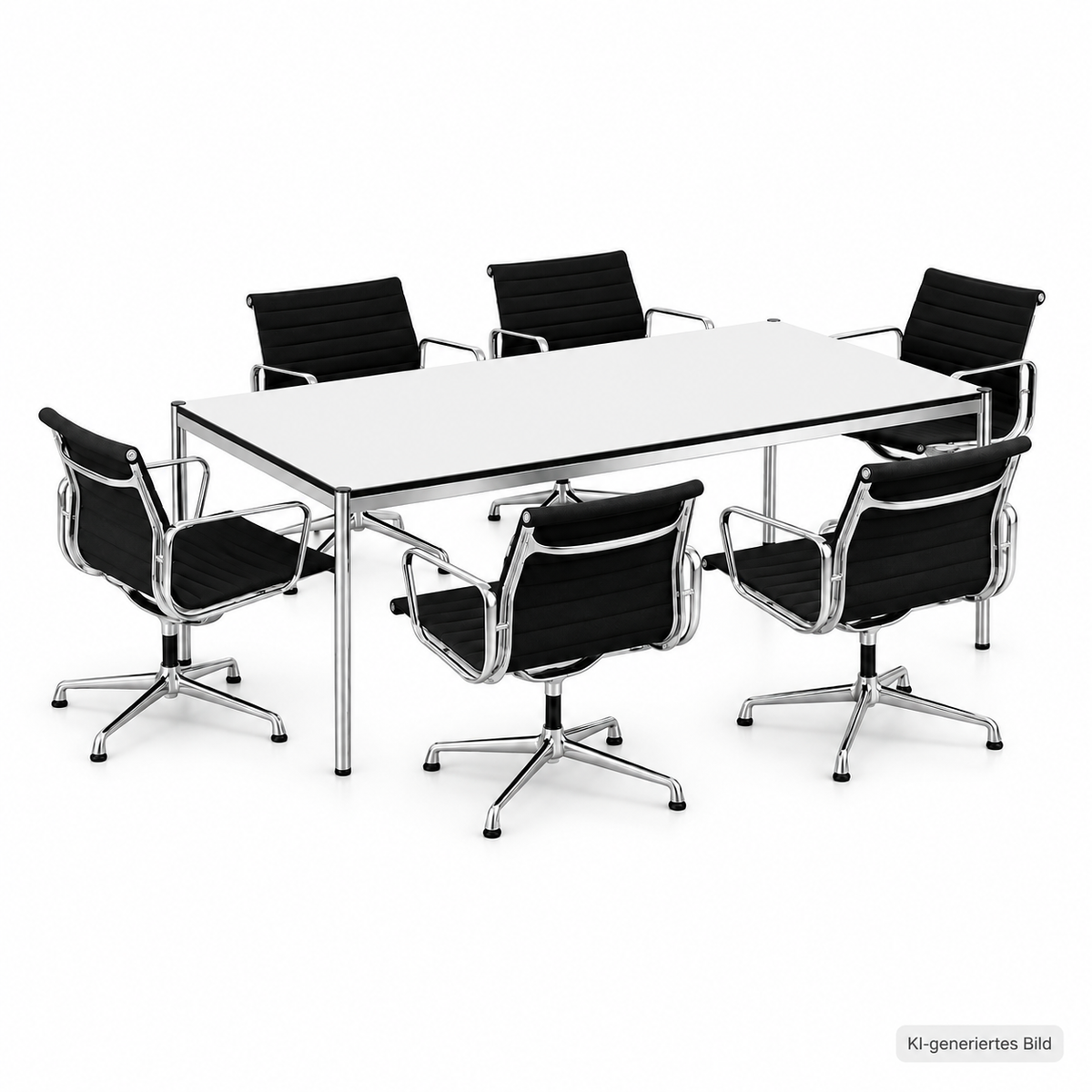 USM Haller Tisch 175x100cm perlgrau/weiß