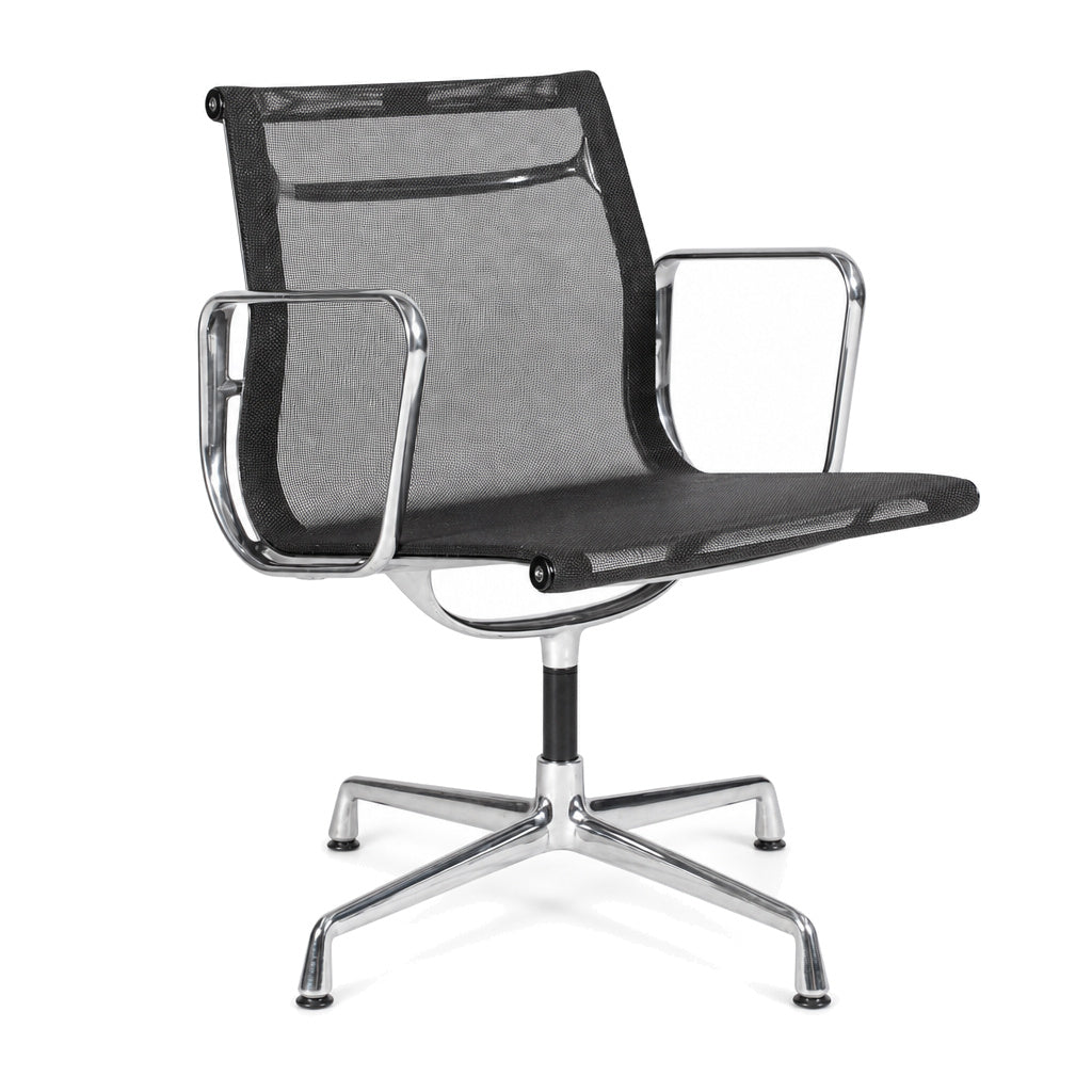 Vitra EA 107 Netz schwarz Chrom