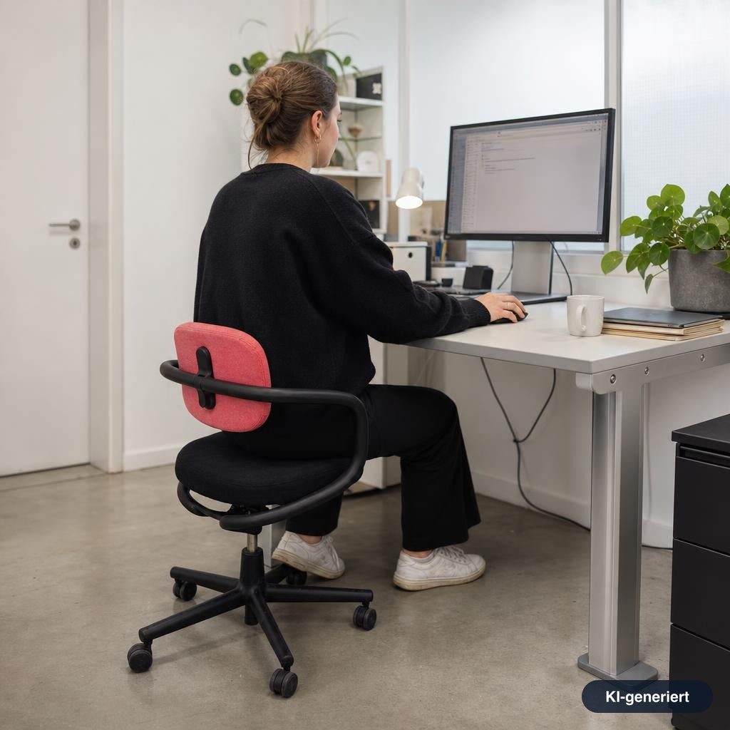 Vitra Allstar Bürostuhl Schwarz/Rosa