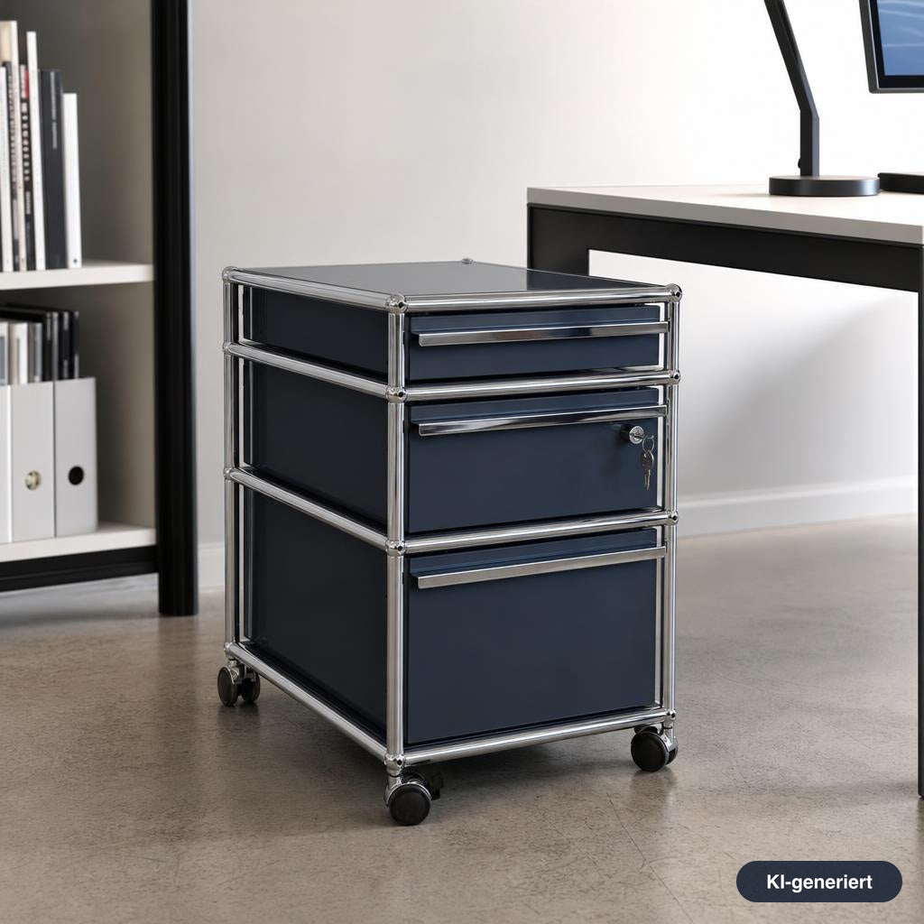 USM Haller Rollcontainer 3 Schubladen anthrazit