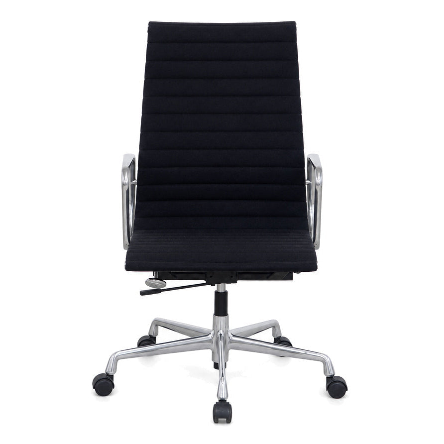 Vitra EA 119 Hopsak schwarz (Alu poliert)