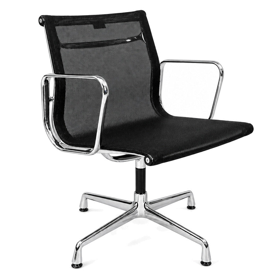 Vitra EA 107 Netz schwarz Chrom